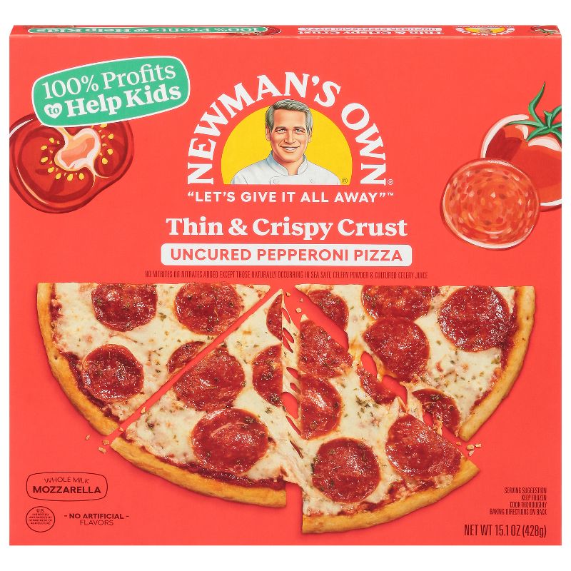 Newman&#39;s Own All Natural Thin &#38; Crispy Uncured Pepperoni Frozen Pizza - 15.1oz, 1 of 9