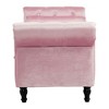 CAVINAS Luxury Velvet Storage Ottoman Bench with Pillow,Multifunctional Storage Rectangular Footstool for Living Room,Bedroom - 2 of 4