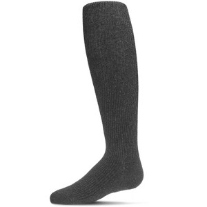 Memoi Pinned Ribbed Cotton Blend Basic Girls Tights - 1 of 2