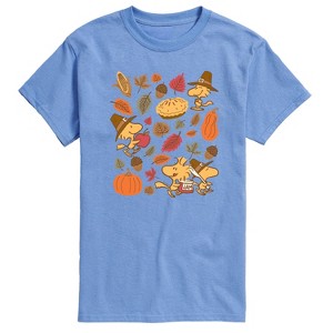 Men's - Peanuts - Thanksgiving Woodstocks Short Sleeve Graphic T-Shirt - 1 of 4