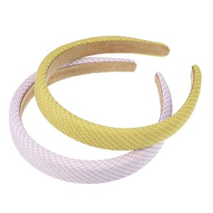 Unique Bargains Women's Anti Slip Fashion Pastoral Stripe Headbands 0.87" Wide 2 Pcs - 1 of 4