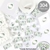 Big Dot of Happiness Boho Botanical - Mini Candy Bar Wrappers, Round Candy Stickers & Circle Stickers - Greenery Party Candy Favor Sticker Kit 304 Pc - 2 of 4