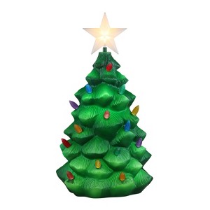 Mr. Christmas 24" Outdoor Lit Blow Mold Tree - 1 of 4
