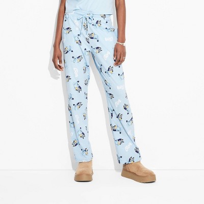 Women's Bluey Characters Graphic Lounge Pants - Blue