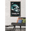 Trends International NFL Philadelphia Eagles - Neon Helmet 23 Framed Wall Poster Prints - 2 of 4