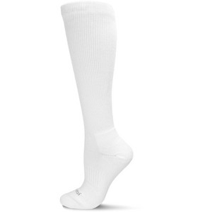 Memoi Unisex Classic Athletic Cushion Sole Knee High Cotton Blend 15-20mmHg Graduated Compression Socks - 1 of 4