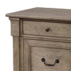 Royal Hampton Nightstand, 2 Drawers, Weathered Gray Solid Wood, 28 Inch - 4 of 4