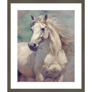 Amanti Art Majestic Horse by Steve Hunziker Wood Framed Wall Art Print - 1 of 4