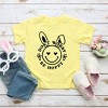 The Juniper Shop Don't Worry Be Hoppy Smiley Bunny Toddler Short Sleeve Tee - 2 of 2