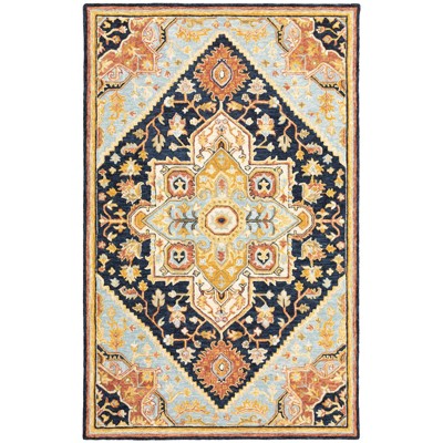Oriental Weavers Alfresco 28408 Navy/ Rust Indoor Area Rug - 5' x 8'