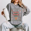 Holiday Vibes Reindeer Rides Ugly Sweater - Women's Lightweight Garment Dyed Sweatshirt - 2 of 4