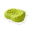 WJSHome 79.53'' Modern Bubble Sofa, Comfy Upholstered Loveseat Sofa, Lazy Floor Curved Couch for Living Room, Apartment, Small Space - 2 of 4