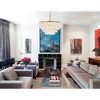 Elegant Lighting Selene 4 light Brass Pendant - 2 of 4