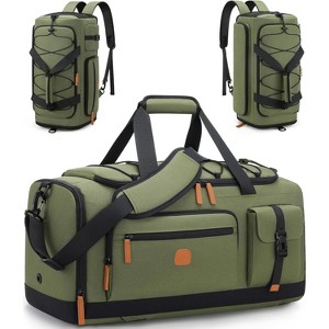 3-in-1 Sports Duffle Bag with Shoe & Laptop Compartments, Anti-Theft Weekender Carry-On Backpack for Travel & Gym - 1 of 4