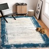 Modern Bordered Area Rug Washable Border Rug Living Room Rug Soft Low Pile Rug - 3 of 4