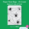 Big Dot of Happiness Creepy Spiders White Paper Treat Bags, Halloween Party Individual Candy Snack Favors, Greaseproof Sandwich Cookie Bags - 25 Count - 4 of 4