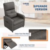 Power Recliner Chair, Ergonomic Linen Single Sofa with Padded Seat & 2 Side Pockets, Adjustable Electric Recliner for Living Room, Bedroom - 4 of 4