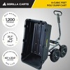 Gorilla Carts 6 Cu Ft Poly Yard Dump Cart and Utility Wagon, with Steel Frame and 1200 Pound Heavy Duty Capacity, for Lawn and Gardening, Black - 3 of 4