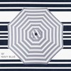 Best Choice Products 10ft Solar LED Lighted Striped Patio Umbrella w/ Crank, Tilt, Push Button, 6 Ribs - 4 of 4