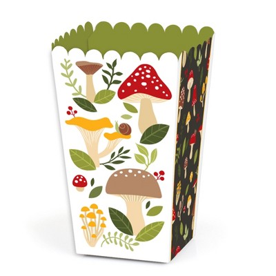 Big Dot of Happiness Wild Mushrooms - Red Toadstool Party Favor Popcorn Treat Boxes - Set of 12