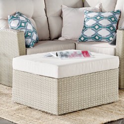 Details about   Modway Convene Wicker Rattan Outdoor Patio Rectangle Ottoman in Espresso Turq... 