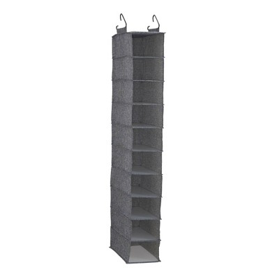 6 Shelf Hanging Closet Organizer Gray - Room Essentials™ : Target