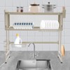 YIYIBYUS Modern Kitchen Pantry Cabinet, 2-tier Dish Drying Rack - 2 of 4