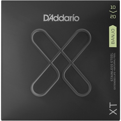 D'Addario XT Banjo Coated Nickel Strings, Custom Medium Light, 10-20