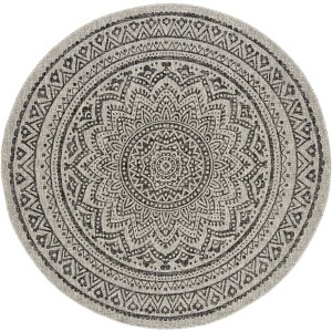 Courtyard CY8734 UV & Stain Resistant Non-Shedding Power Loomed Indoor/Outdoor Rugs - Safavieh - 1 of 4