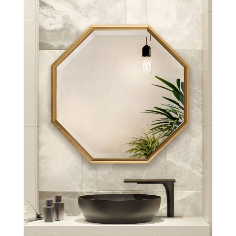 Calder Octagon Wall Mirror Gold - Kate & Laurel All Things Decor, 5 of 7