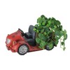 Northlight 14.5" Red Vintage Car LED Lighted Solar Powered Outdoor Garden Patio Planter - 3 of 4
