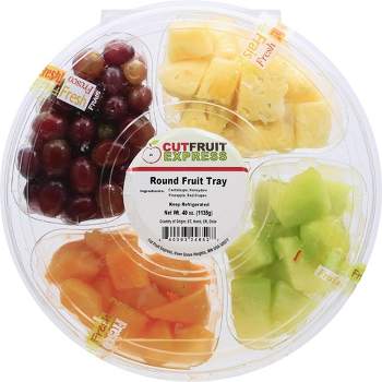 Cut Fruit Express Round Fruit Tray - 40oz