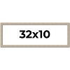 PosterPalooza | 32x10 Thin Barnwood Picture Frame, UV Acrylic, 2 Finishes - Grey and Black - 2 of 4