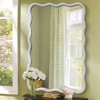 Beautyolove 20 in. W x 30 in. H Rectangle White Wood Framed Wavy Wall Mirror - 2 of 4