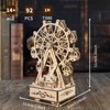 Angel Sar Ferris Wheel Music Box 3D Wooden Puzzle, DIY Handcraft Model Kit with Rotating Mechanism, Mechanical Engineering Toy for Adults - 3 of 4