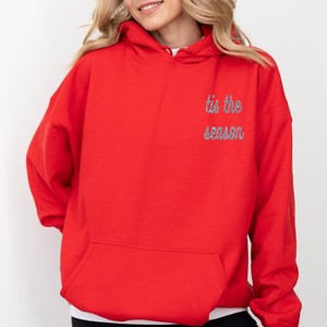 Simply Sage Market Embroidered Tis The Season Bold Cursive Hoodie - 1 of 3