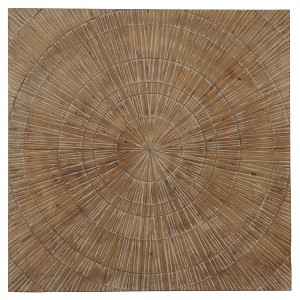 Wood Starburst Handmade Radial Wall Decor Brown - Olivia & May: Coastal Style, Abstract Art - 1 of 4