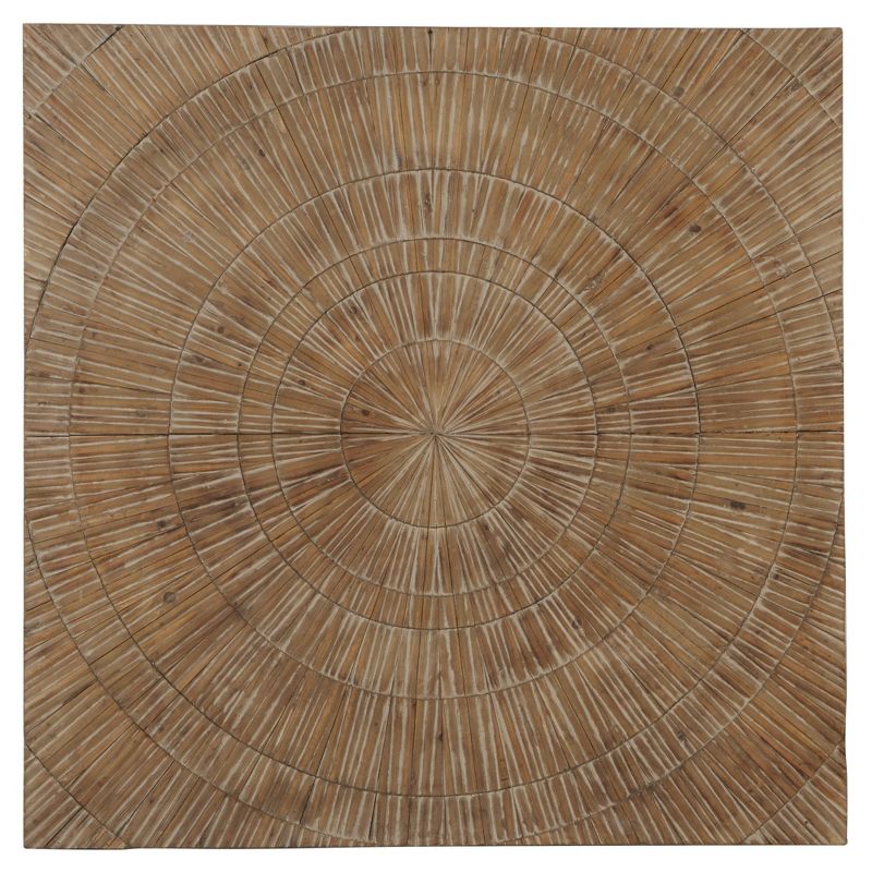 Wood Starburst Handmade Radial Wall Decor Brown - Olivia &#38; May: Coastal Style, Abstract Art, 1 of 16