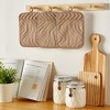 Design Imports  Quilted Potholder Set 3 Piece Stone 7X9" - 2 of 4