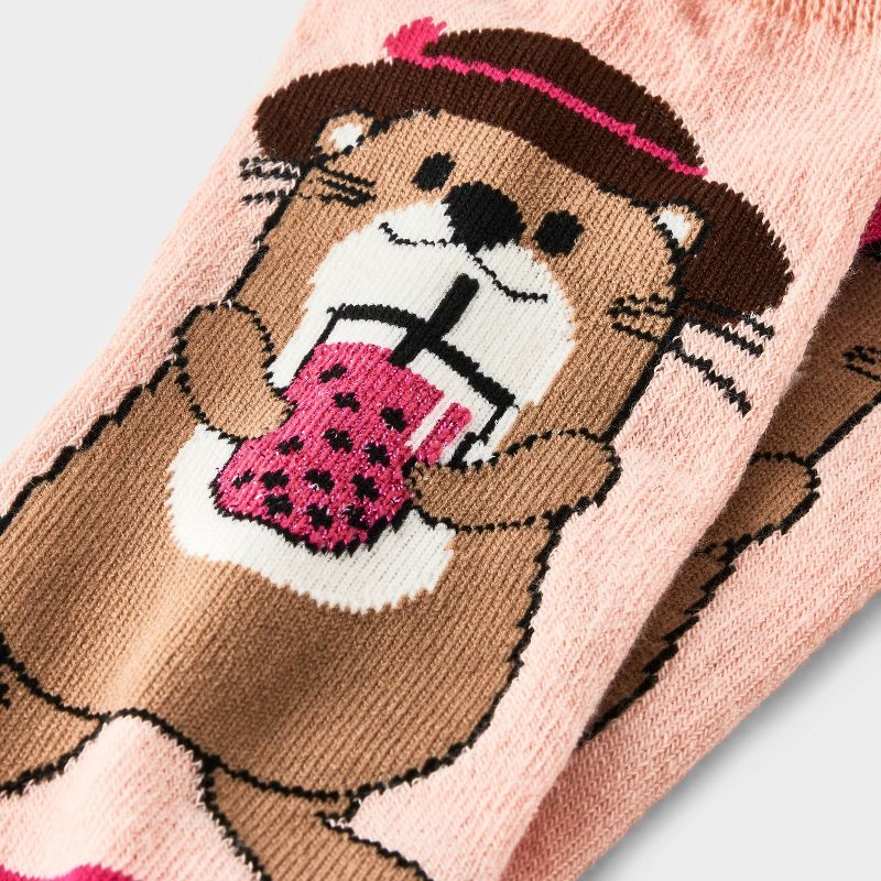 Women&#39;s Summer Otter Low Cut Socks - Xhilaration&#8482; Peach 4-10, 3 of 4
