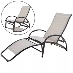 Outdoor Four Position Adjustable Chaise Lounge Chair - Crestlive Products
