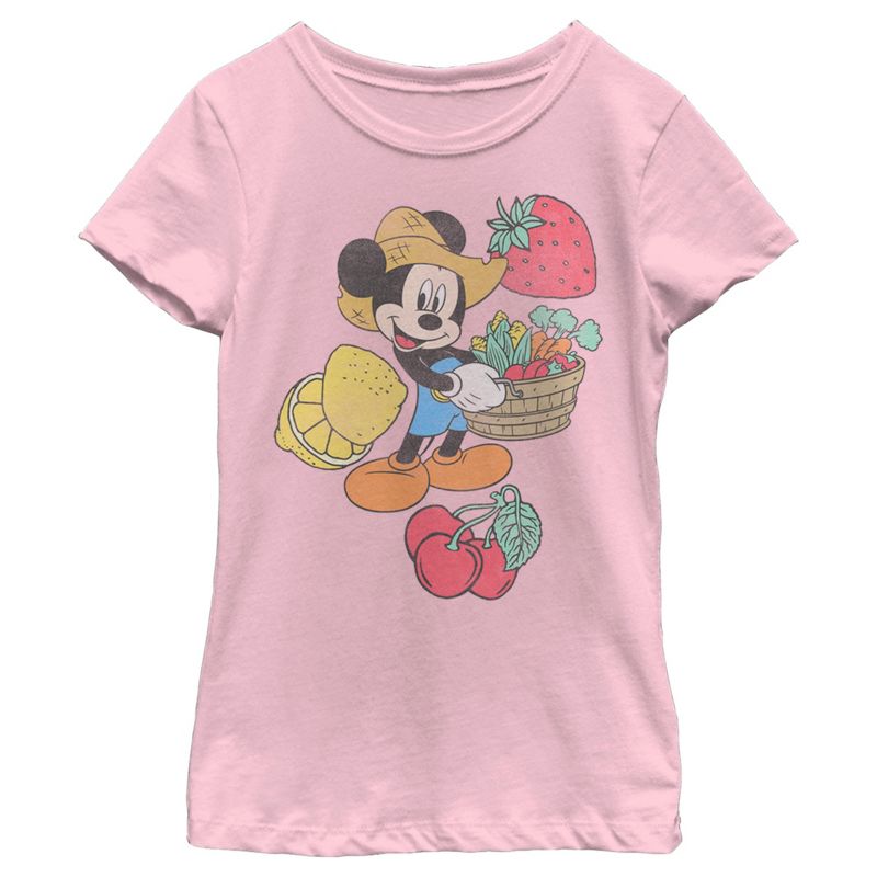 Girl's Disney Mickey Mouse Gardener T-Shirt, 1 of 5
