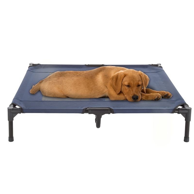 Pet Adobe Steel Frame Elevated Dog Bed - Navy, 1 of 7