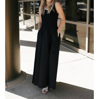 Women's Ribbed Woven Skirt Combo Dress - MIOU MUSE M