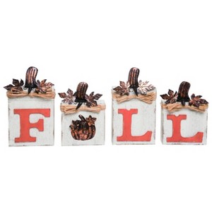 Transpac Wood 10.75 in. Multicolor Halloween Decor Set of 4 - 1 of 2