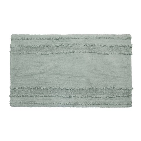 Better Trends Shaggy Ruffle Border 100% Cotton Bath Rug Mat in Assorted Shapes 