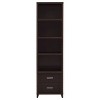 Lewes 2 Drawer Media Storage Tower with 4 Shelves Cappuccino Brown - Coaster - 4 of 4