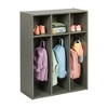 ECR4Kids Streamline 3-Section Coat Locker, Toddler Size - 3 of 4