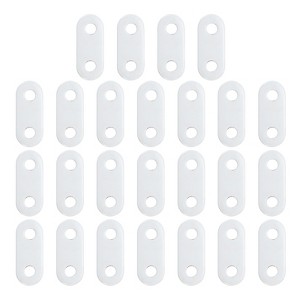 Unique Bargains Home Office Hotel Iron Tablecloth Curtain Weights White 25 Pcs - 1 of 4