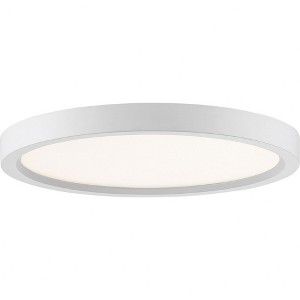 Quoizel Lighting Outskirts 1 - Light Flush Mount in  Fresco - 1 of 2